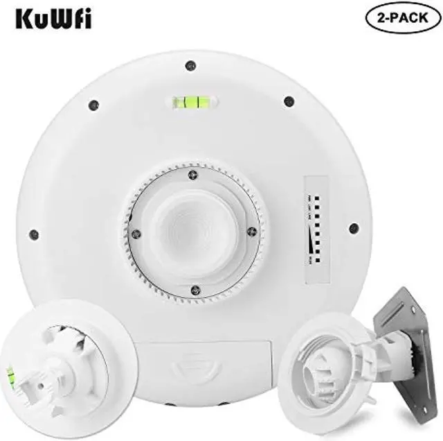 Alt view image 5 of 5 - KuWFi Long Range WiFi Bridge 11ac Outdoor Access Point to Point Wireless Bridge High Speeds 5.8G 900M Support PoE 2-Packs (CPE550-2)