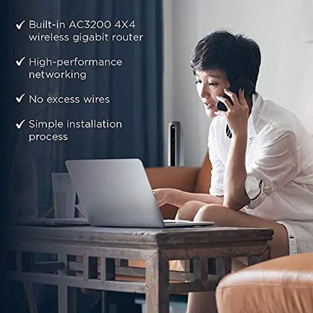 Alt view image 4 of 5 - Motorola MG8702 | DOCSIS 3.1 Cable Modem + Wi-Fi Router (High Speed Combo) with Intelligent Power Boost | AC3200 Wi-Fi Speed | Approved for Comcast Xfinity, Cox, and Charter Spectrum (MG8702-10)