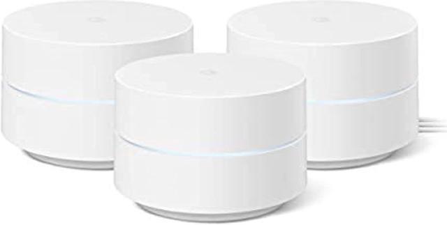 Google Wifi - AC1200 - Mesh WiFi System - Wifi Router - 4500 Sq Ft Coverage  - 3 pack (GJ2CQ) 