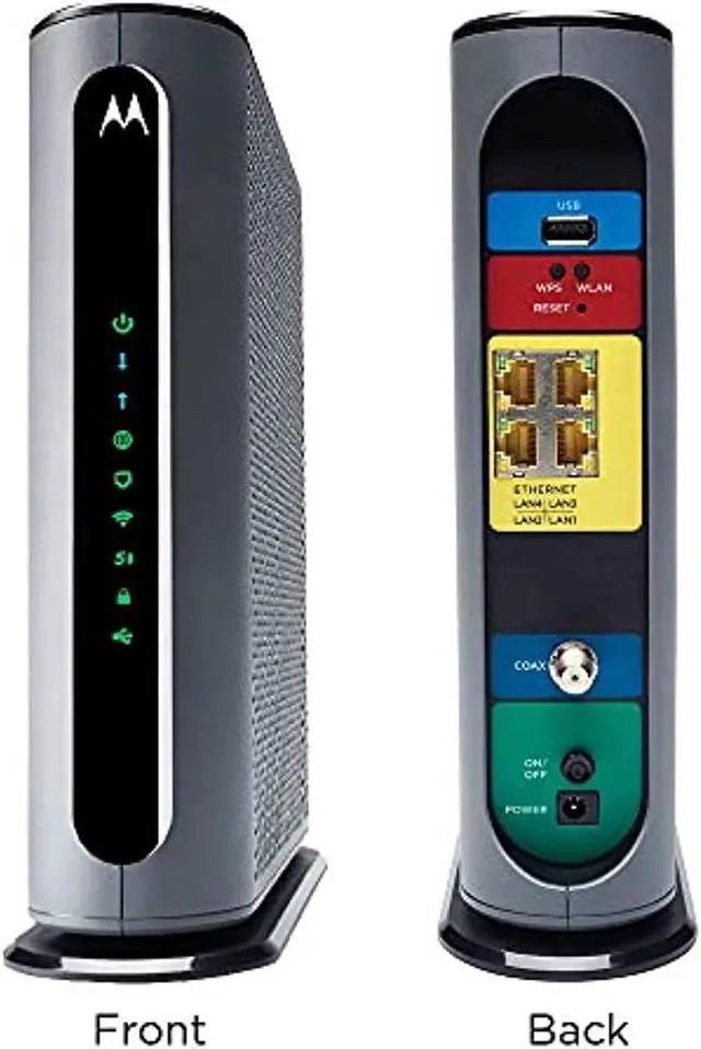 Alt view image 5 of 5 - Motorola MG8702 | DOCSIS 3.1 Cable Modem + Wi-Fi Router (High Speed Combo) with Intelligent Power Boost | AC3200 Wi-Fi Speed | Approved for Comcast Xfinity, Cox, and Charter Spectrum (MG8702-10)