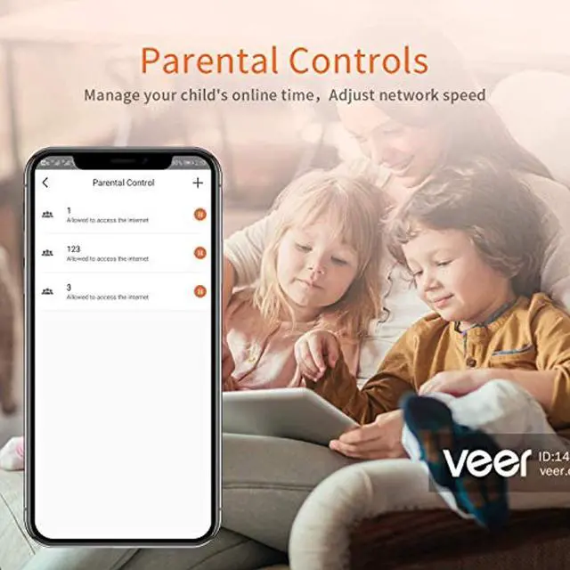 Alt view image 4 of 5 - Tenda Nova MW5G Whole Home Mesh WiFi System - Dual Band Gigabit AC1200 Router Replacement for SmartHome,Works with  Alexa for 3500 sq.ft Coverage (3 Pack) (MW5G3PK)