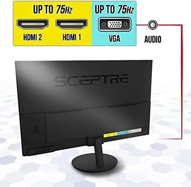 Alt view image 5 of 5 - Sceptre 27-Inch FHD LED Gaming Monitor 75Hz 2X HDMI VGA Build-in Speakers, Ultra Slim Metal Black (E279W-19203RD)