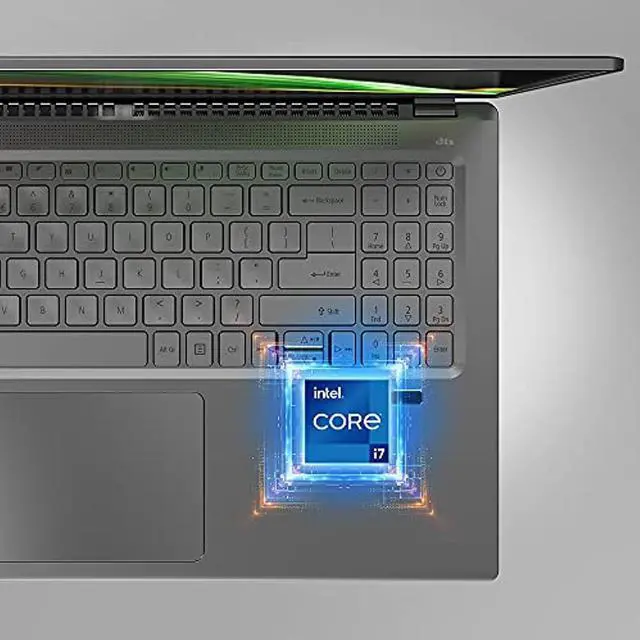 Alt view image 3 of 5 - Acer Swift 3 Thin  and  Light Laptop | 16.1" Full HD IPS 100% sRGB | Intel Core i7-11370H | Intel Iris Xe Graphics | 16GB LPDDR4X | 512GB SSD | Wi-Fi 6 | Fingerprint Reader | Back-lit  (SF316-51-740H)