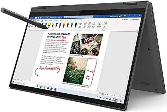 Alt view image 2 of 5 - Lenovo Flex 5 14" FHD (1920x1080) Touchscreen 2-in-1 Laptop, AMD Ryzen 7 4700U up to 2GHz, 8 Cores, 8GB DDR4 RAM, 512GB SSD Storage, Webcam, Bluetooth, Windows 10, Graphite Grey, EAT Pen