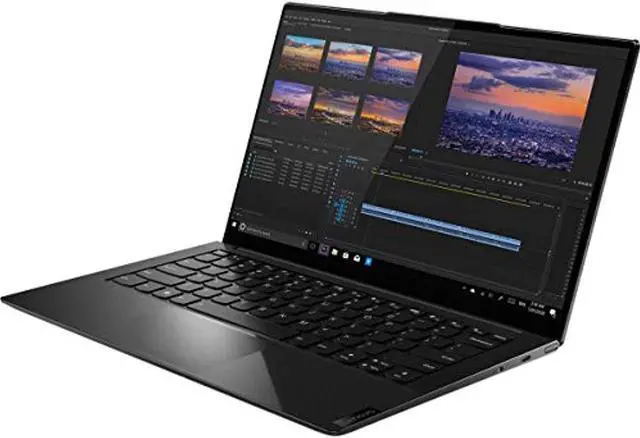 Alt view image 3 of 5 - Lenovo IdeaPad Slim 9 14" 4K UHD Touchscreen Notebook Computer, Intel Core i7-1165G7 2.80GHz, 16GB RAM, 512GB SSD, Windows 10 Pro, Shadow Black (82D2000BUS)