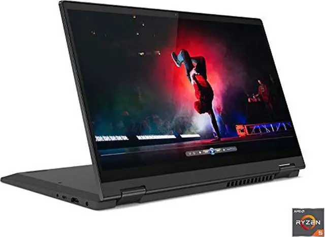 Main image of Latest Lenovo Flex 5 14" 2-in-1 Laptop, FHD (1920 x 1080) Touch Display, AMD Ryzen 5 4500U Processor, 16GB DDR4 OnBoard RAM, AMD Radeon Graphics, Windows 10, Graphite Grey (1TSSD)