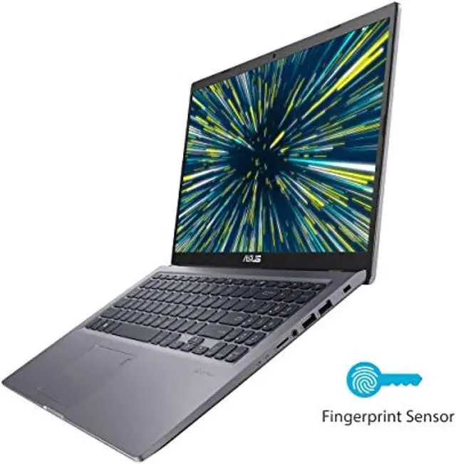 Alt view image 5 of 5 - ASUS VivoBook 15 F515 Thin and Light Laptop, 15.6? FHD Display, Intel Core i3-1005G1 Processor, 4GB DDR4 RAM, 128GB PCIe SSD, Fingerprint Reader, Windows 10 Home in S Mode, Slate Grey, F (F515JA-AH31)