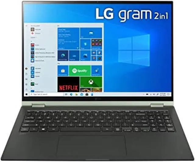 Alt view image 3 of 5 - LG Gram 16T90P - 16" WQXGA (2560x1600) 2-in-1 Lightweight Touch Display Laptop, Intel evo with 11th gen Core i5-1135G7 CPU , 16GB RAM, 512GB SSD, 21 Hours Battery, Thunderbolt 4, Gre (16T90P-K.AAG7U1)