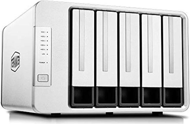 TERRAMASTER F5-221 NAS 5-Bay Cloud Storage Apollo J3355 Dual Core 2.0GHz  Plex Media Server Network Storage (Diskless) (F5-221-CA)