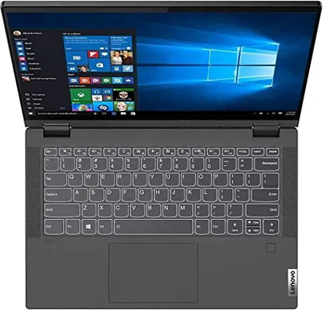 Alt view image 4 of 5 - Lenovo IdeaPad Flex 5 2-in-1 Laptop, 14.0" FHD IPS Touch Screen, AMD Ryzen 7 4700U, Webcam, Backlit Keyboard, Fingerprint Reader, USB-C, HDMI, Windows 10 Home (8GB RAM | 512GB PCIe SSD)