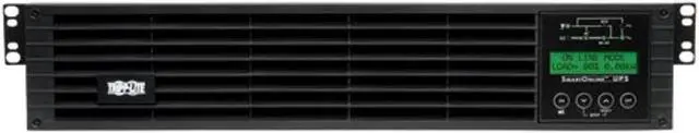 Alt view image 3 of 5 - Tripp Lite 1500VA Smart Online UPS Back Up, 1300W Double-Conversion, Extended Run Option, 2U Rackmount, LCD, USB, DB9, 2 Year Warranty  and  $250,000 Insurance (SU1500RTXLCD2U),Black (SU1500RTXLCD2U)