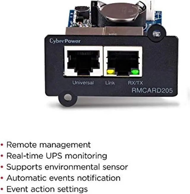 Alt view image 3 of 5 - CyberPower RMCARD205TAA UPS  and  ATS PDU Remote Management Card, TAA Compliant (RMCARD205TAA)