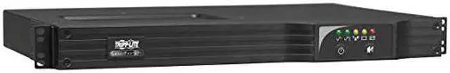 Main image of Tripp Lite SMART500RT1U UPS Smart 500VA 300W Rackmount AVR 120V USB DB9 SNMP 1URM - UPS ( rack-mountable ) - AC 120 V - 300 Watt - 500 VA - output connectors: 7 - 1U - black (DHSMART500RT1U)