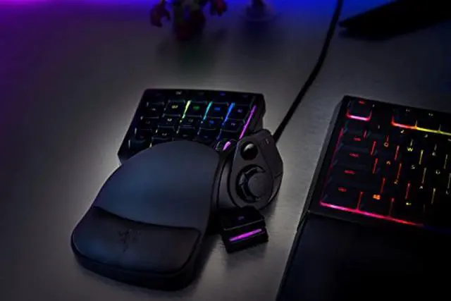 Alt view image 5 of 5 - Razer Tartarus v2 Gaming Keypad: Mecha-Membrane Key Switches - 32 Programmable Keys - Customizable Chroma RGB Lighting - Programmable Macros - Classic Black (RZ07-02270100-R3U1)