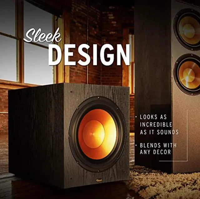 Alt view image 5 of 5 - Klipsch Synergy Black Label Sub-120 12? Front-Firing Subwoofer with 200 Watts of continuous power, 400 watts of Dynamic Power, and Digital Amplifier for Powerful Home Theater Bass in Blac (eggreh-355)