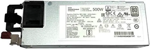 Alt view image 5 of 5 - HPE 866729-001 500Watt 100V-240V AC Flex Slot Platinum Hot Plug Low Halogen Power Supply Kit (866729-001)
