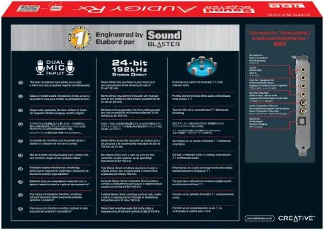 Alt view image 4 of 7 - Creative Sound BlasterX AE-5 Plus SABRE32-class Hi-res 32-bit/384 kHz PCIe Gaming Sound Card and DAC with Dolby Digital and DTS, Xamp Discrete Headphone Bi-amp, Up to 122dB SNR, RGB Li (70SB174000003)