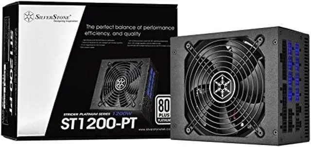 Main image of SilverStone Technology Strider 1200W 80 Plus Platinum Modular PSU 1200 Power Supply (PS-ST1200-PT) (PS-ST1200-PT)