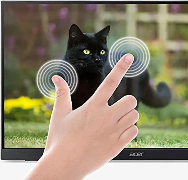 Alt view image 5 of 20 - Acer UT222Q 21.5" LCD Touchscreen Monitor - 16:9 - 4 ms - 1920 x 1080 - Full HD - In-plane Switching (IPS) Technology - 16.7 Million Colors - 250 Nit - LED Backlight - Speakers - HDMI - USB - VGA