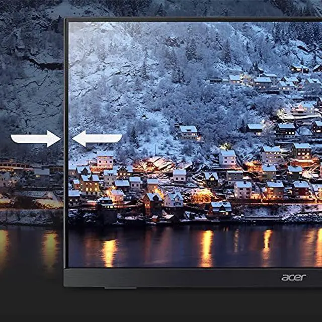 Alt view image 7 of 20 - Acer UT222Q 21.5" LCD Touchscreen Monitor - 16:9 - 4 ms - 1920 x 1080 - Full HD - In-plane Switching (IPS) Technology - 16.7 Million Colors - 250 Nit - LED Backlight - Speakers - HDMI - USB - VGA