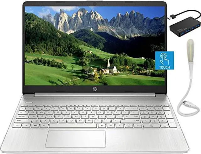 Alt view image 4 of 7 - HP - 15.6" Touch-Screen Laptop - AMD Ryzen 7 - 8GB Memory - 512GB SSD - Natural Silver (15-EF1013DX)