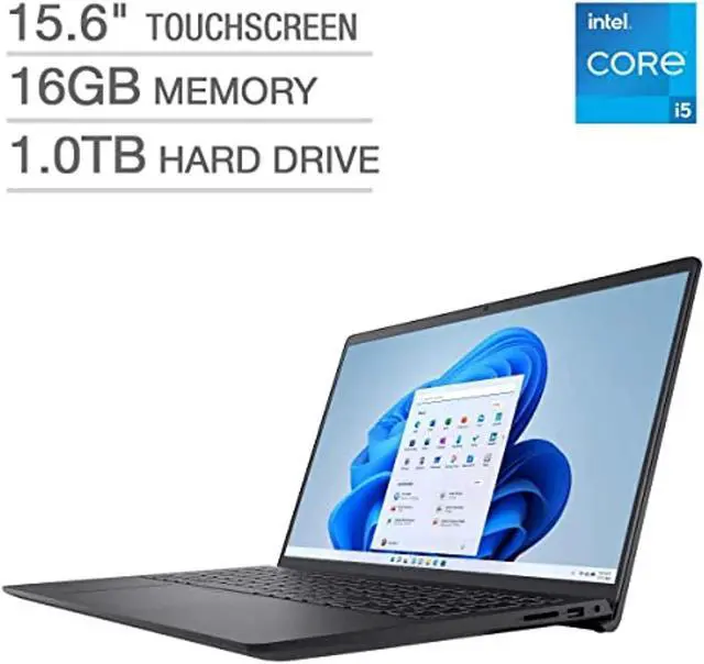 Alt view image 2 of 5 - Dell Inspiron 15 3511 15.6? FHD Touchscreen Laptop, 11th Gen Intel Core i5-1135G7, 16GB Memory, 1TB HDD Hard Drive, Windows 11 Home, Black (i3511-5088BLK)