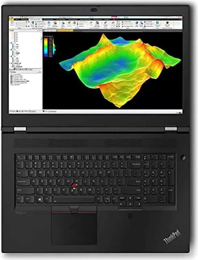 Alt view image 2 of 5 - 2021 Lenovo Thinkpad P17 17.3" FHD (1920x1080) Mobile Workstation Laptop (Intel 6-Core i7-10750H, 32GB DDR4, 1TB PCIe SSD, Quadro T2000 4GB Graphics) Backlit, Thunderbolt, FP, Windows 10 (ThinkPadP17)