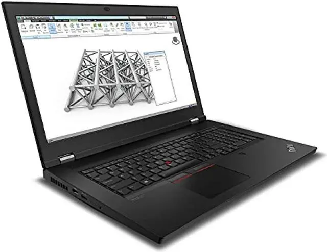 Alt view image 4 of 5 - 2021 Lenovo Thinkpad P17 17.3" FHD (1920x1080) Mobile Workstation Laptop (Intel 6-Core i7-10750H, 32GB DDR4, 1TB PCIe SSD, Quadro T2000 4GB Graphics) Backlit, Thunderbolt, FP, Windows 10 (ThinkPadP17)