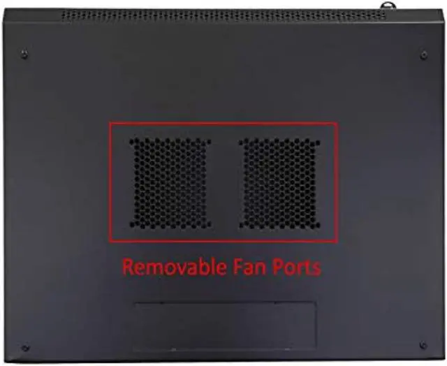 Alt view image 4 of 5 - AEONS 12U Professional Wall Mount Network Server Cabinet Enclosure 19-Inch Server Network Rack 16-Inches Deep Black (P26412S-AFBA-V)