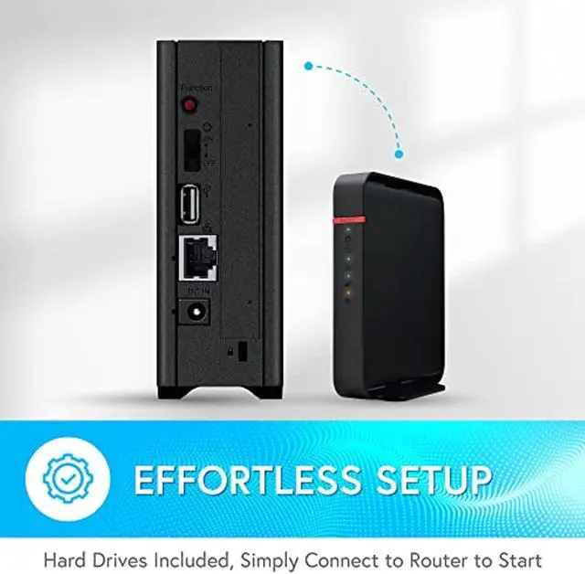 Alt view image 4 of 5 - BUFFALO LinkStation 210 6TB NAS Home Office Private Cloud Data Storage with HDD Hard Drives Included/Computer Network Attached Storage/NAS Storage/Network Storage/Media Server (LS210D0601)