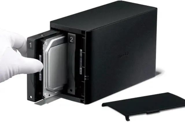 Alt view image 5 of 5 - BUFFALO LinkStation SoHo 220 2-Bay 8TB Home Office Private Cloud Data Storage with Hard Drives Included/Computer Network Attached Storage/NAS Storage/Network Storage/Media Server/File Se (LS220D0802B)