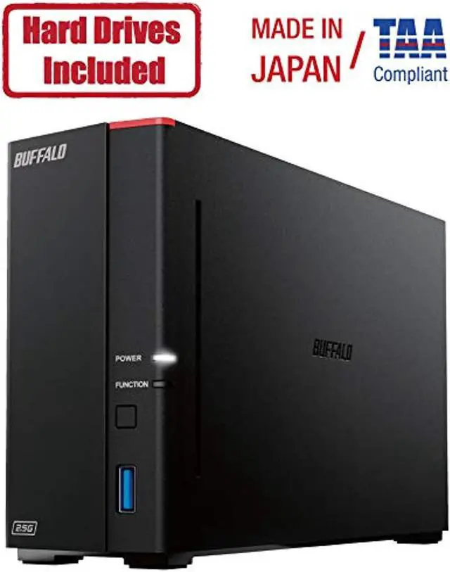 Alt view image 2 of 5 - BUFFALO LinkStation 710 8TB 1-Bay Home Office Private Cloud Data Storage with Hard Drives Included / Computer Network Attached Storage / NAS Storage / Network Storage / Media Server / Fil (LS710D0801)