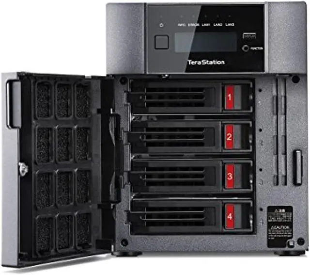 Alt view image 5 of 5 - BUFFALO TeraStation 5410DN Desktop 8 TB NAS Hard Drives Included (2 x 4TB, 4 Bay) (TS5410DN0802)