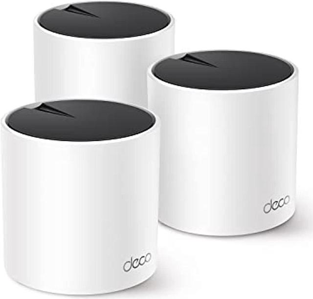 TP-Link Deco AX3000 WiFi 6 Mesh System(Deco X55) - Covers up to 6500  Sq.Ft., Replaces Wireless Router and Extender, 3 Gigabit ports per unit,  supports Ethernet Backhaul (3-pack) (DecoX55(3-pack)) 