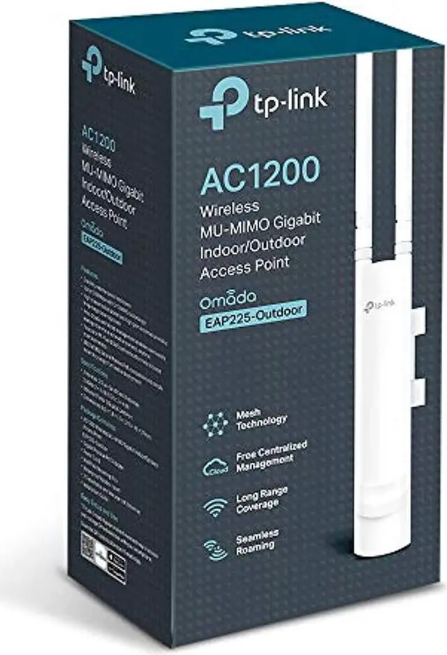 Alt view image 2 of 5 - TP-LINK (EAP225-OUTDOOR) (867+300) Wireless N Outdoor Access Point, MU-MIMO Tech, Free Software (EAP225-Outdoor)