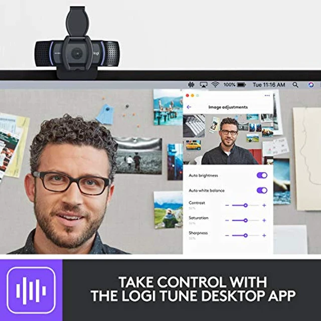Alt view image 4 of 5 - Logitech C920e HD 1080p Mic-Disabled, Certified for Zoom and Microsoft Teams, TAA Compliant (960-001384)