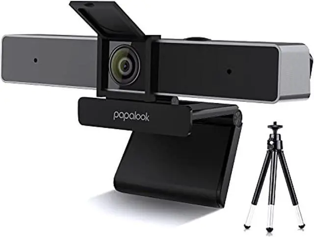 Main image of 2021 PAPALOOK 2K Ultra HD Zoomable Webcam with Dual Microphone, Fixed Focus Web Camera with Tripod and Privacy Cover, 90° Wide-Angle View for Desktop/Laptop/Mac, Work with Skype/Zoom/WebEx (PA-PA920)