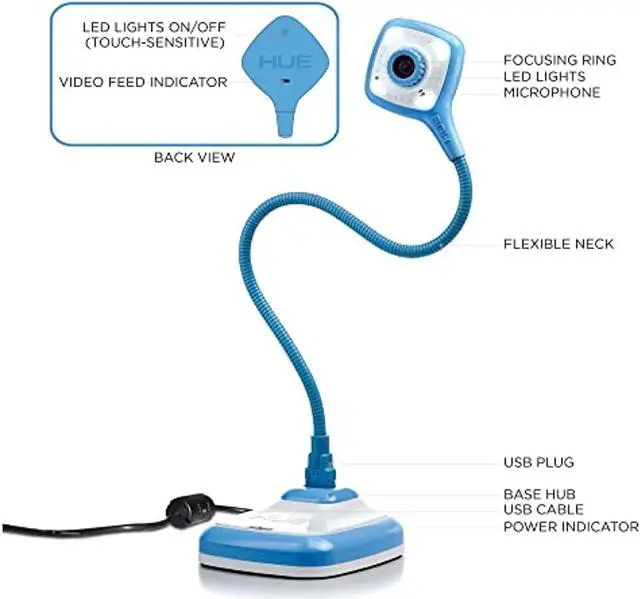 Alt view image 5 of 5 - HUE HD Pro USB Document Camera for Windows, macOS and Chrome OS (Black) (PC0000)