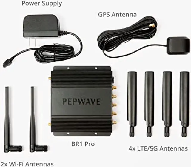 Alt view image 5 of 5 - Peplink MAX BR1 Pro [CAT 20] | LTE-A Pro Modem with Redundant SIM Slots | Wi-Fi 6 | GPS Receiver| Drop-in Mode, Load Balancing/Failover, Ignition Sensing | MAX-BR1-PRO-GLTE-S-T-PRM