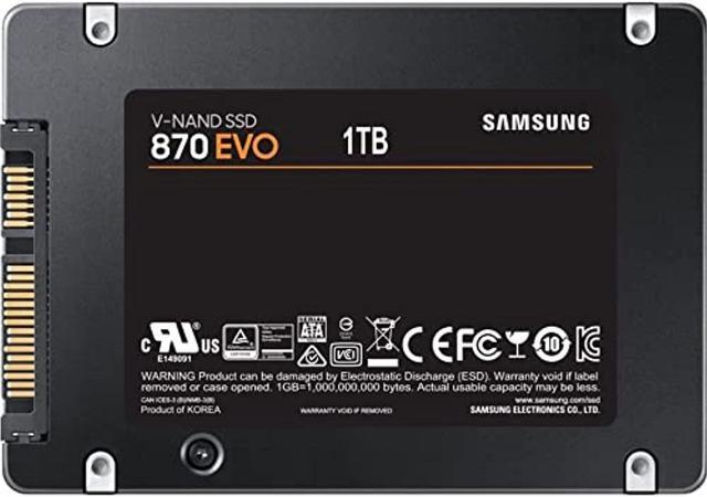 Alt view image 11 of 20 - Samsung 870 EVO MZ-77E1T0E 1 TB Solid State Drive - 2.5" Internal - SATA (SATA/600)