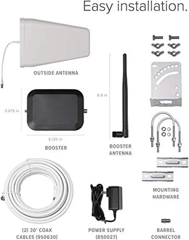 Alt view image 2 of 5 - weBoost Home Studio - Cell Phone Signal Booster | Boosts 4G LTE  and  5G for all U.S.  and  Canadian Networks - Verizon, AT and T, T-Mobile  and  more | Made in the U.S. | FCC Approved (model (470166)
