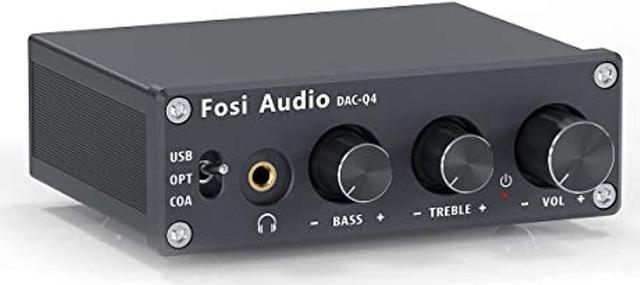 Fosi Audio Q4 Headphone Amplifier Mini Stereo DAC 24-Bit 192 KHz