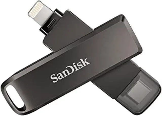 Main image of SanDisk 256GB iXpand Flash Drive Luxe for iPhone and USB Type-C Devices - SDIX70N-256G-GN6NE (SDIX70N-256G-GN6NE)