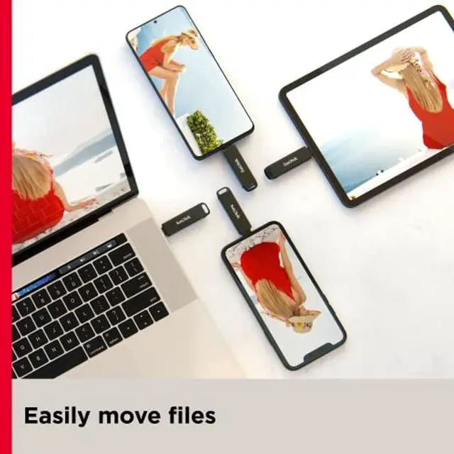 Alt view image 5 of 5 - SanDisk 256GB iXpand Flash Drive Luxe for iPhone and USB Type-C Devices - SDIX70N-256G-GN6NE (SDIX70N-256G-GN6NE)