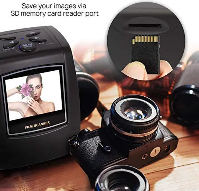 Alt view image 4 of 5 - Film Scanner and Slide Digitizer - All in 1 22MP Slide Digital Film Slide Scanner, Image Converter, Compatible w/ Super-8 Film, 126 KPK Film, Converts 35mm Slides and Negatives - Pyle PSCN (PSCNPHO32)