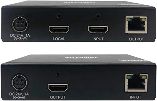 Alt view image 4 of 5 - Tripp Lite HDMI Over Cat6 Extender Kit w KVM Support 4K60Hz USB/IR PoC TAA (B127A-1A1-BHBH) (B127A-1A1-BHBH)