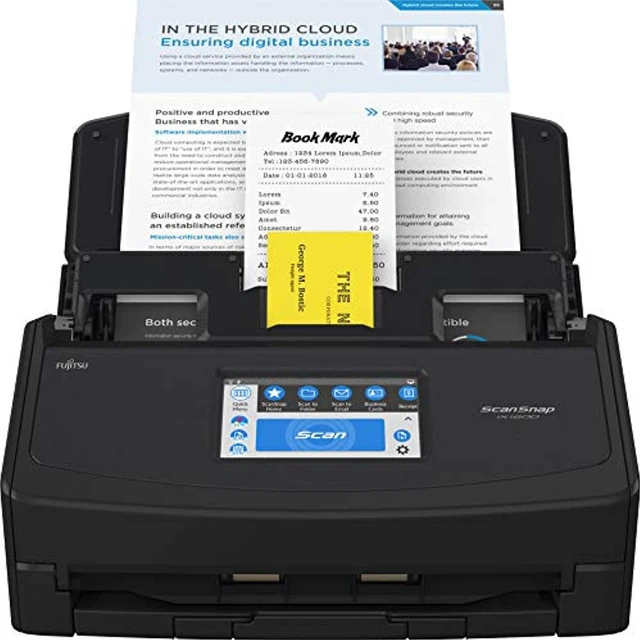 Main image of Fujitsu ScanSnap iX1600 Versatile Cloud Enabled Document Scanner for Mac or PC, Black (PA03770-B635)