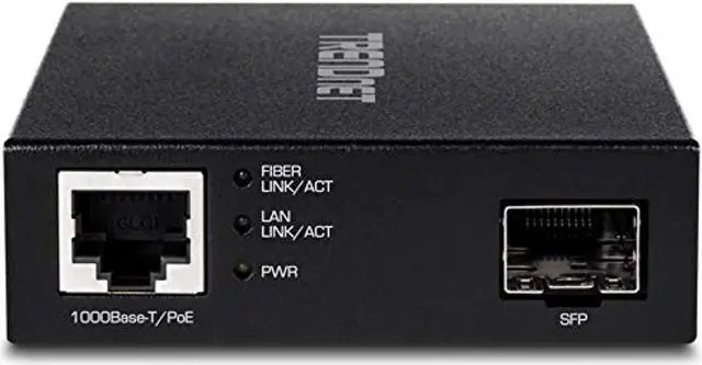 Alt view image 3 of 5 - TRENDnet Gigabit Poe Pd SFP Fiber Media Converter, Poe Powered 100/1000Base-T to SFP Fiber Media Converter, Compact Design, TFC-PGSFP (TFC-PGSFP)