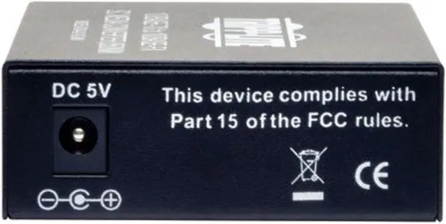 Alt view image 4 of 5 - Tripp Lite Network Copper RJ45 Ethernet to Fiber SC Duplex Multimode Extender Media Converter, 850nm Wavelength, 10/100 FX/TX, Extend up to 1.2 Miles / 2 Kilometers, 2-Year Warranty ( (N784-001-SC-MM)