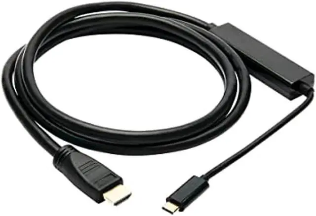 Alt view image 2 of 5 - Tripp Lite USB C to HDMI Cable Adapter (M/Thunderbolt 3 HDMI Cable Adapter, Gen 1, Converter In Middle of Cable, 4K HDMI @ 60 Hz, 4: Black, 6 ft. (U444-006-H4K6BM) (U444-006-H4K6BM)